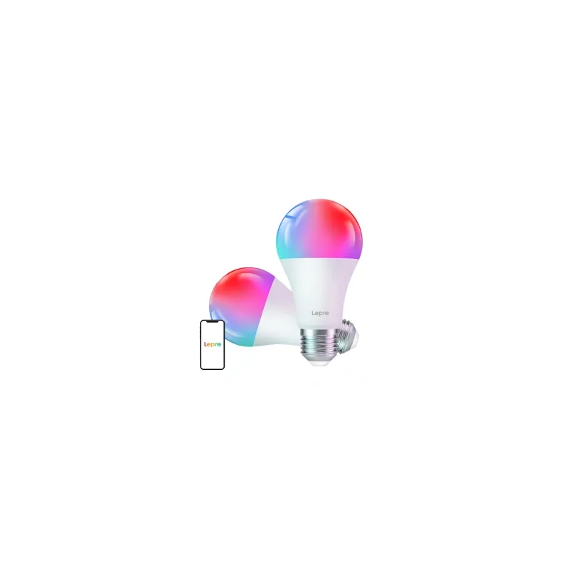 LEPRO B2-2 E27 Wi-Fi LED Bulb, 1100 lm, 2-pack